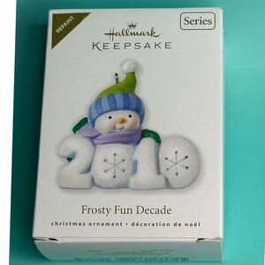 Hallmark‎ Keepsake Frosty Fun Decade 2010 REPAINT Christmas Ornament Snowman